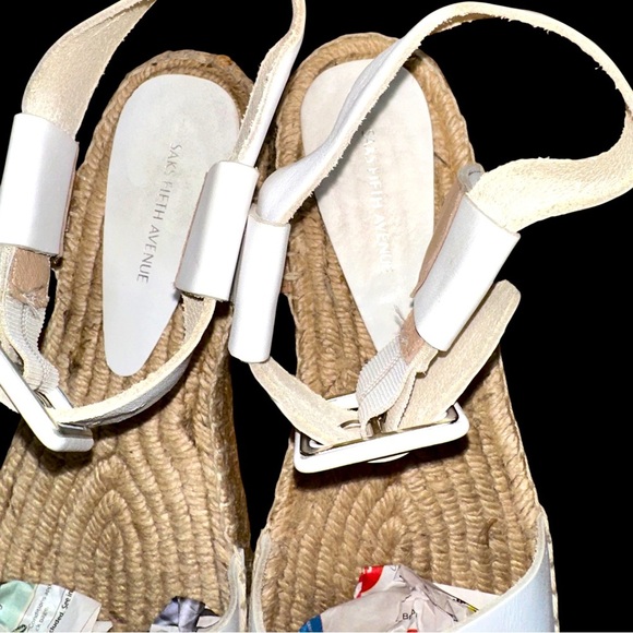 SAKS FIFTH AVENUE ESPADRILLE SANDALS - Picture 3 of 6